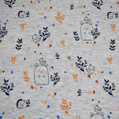 Jersey | Sweet bear | hellgrau meliert